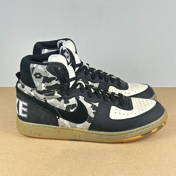 Nike Terminator High Premium X-Ray Camo Print Sneakers Mens 10.5 White Black - Picture 3 of 10